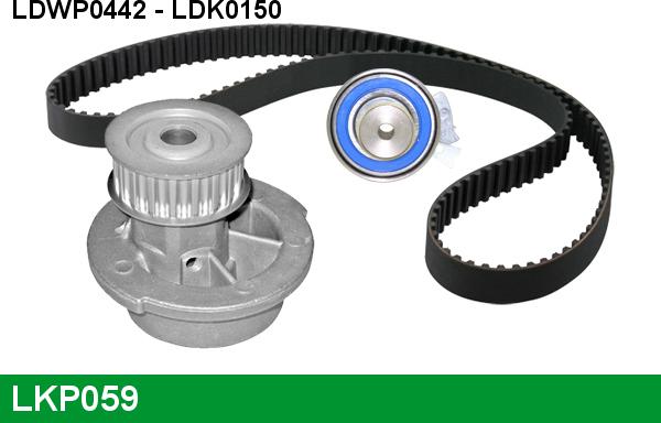 LUCAS LKP059 - Pompa acqua + Kit cinghie dentate www.autoricambi360.it