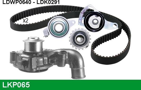 LUCAS LKP065 - Pompa acqua + Kit cinghie dentate www.autoricambi360.it