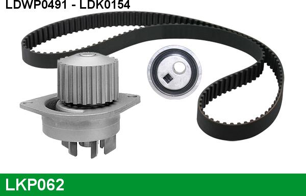 LUCAS LKP062 - Pompa acqua + Kit cinghie dentate www.autoricambi360.it