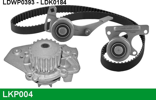 LUCAS LKP004 - Pompa acqua + Kit cinghie dentate www.autoricambi360.it