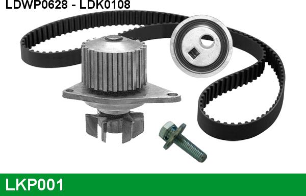 LUCAS LKP001 - Pompa acqua + Kit cinghie dentate www.autoricambi360.it