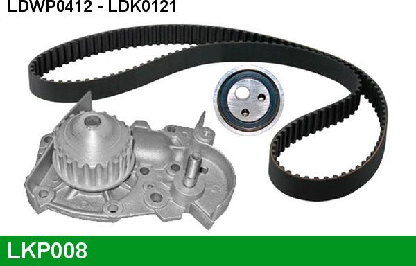 LUCAS LKP008 - Pompa acqua + Kit cinghie dentate www.autoricambi360.it