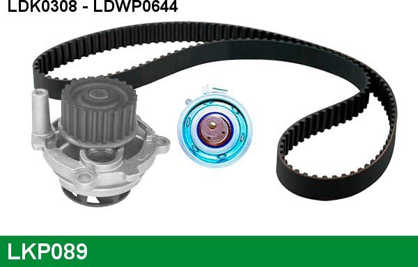 LUCAS LKP089 - Pompa acqua + Kit cinghie dentate www.autoricambi360.it
