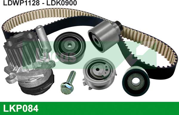 LUCAS LKP084 - Pompa acqua + Kit cinghie dentate www.autoricambi360.it