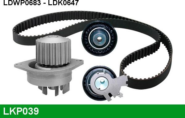 LUCAS LKP039 - Pompa acqua + Kit cinghie dentate www.autoricambi360.it