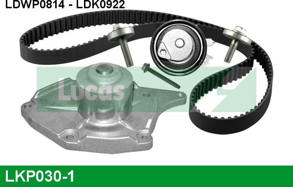 LUCAS LKP030-1 - Pompa acqua + Kit cinghie dentate www.autoricambi360.it