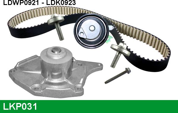 LUCAS LKP031 - Pompa acqua + Kit cinghie dentate www.autoricambi360.it