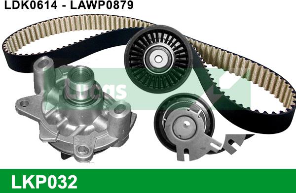 LUCAS LKP032 - Pompa acqua + Kit cinghie dentate www.autoricambi360.it