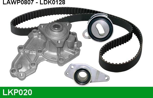 LUCAS LKP020 - Pompa acqua + Kit cinghie dentate www.autoricambi360.it