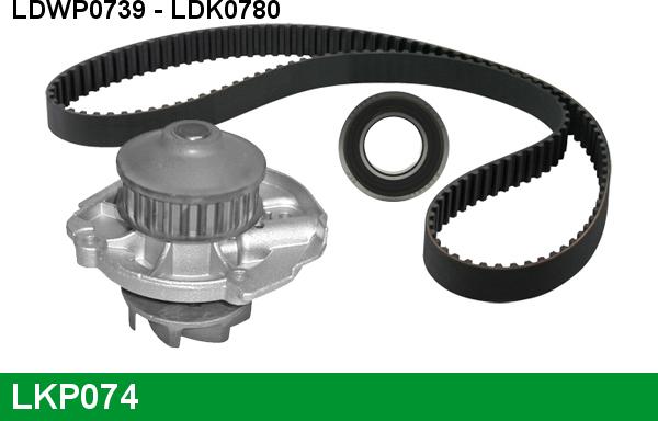 LUCAS LKP074 - Pompa acqua + Kit cinghie dentate www.autoricambi360.it