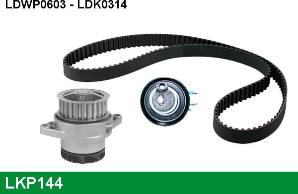 LUCAS LKP144 - Pompa acqua + Kit cinghie dentate www.autoricambi360.it