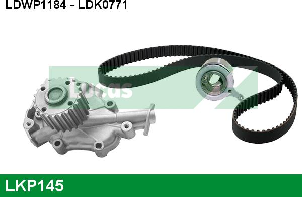 LUCAS LKP145 - Pompa acqua + Kit cinghie dentate www.autoricambi360.it