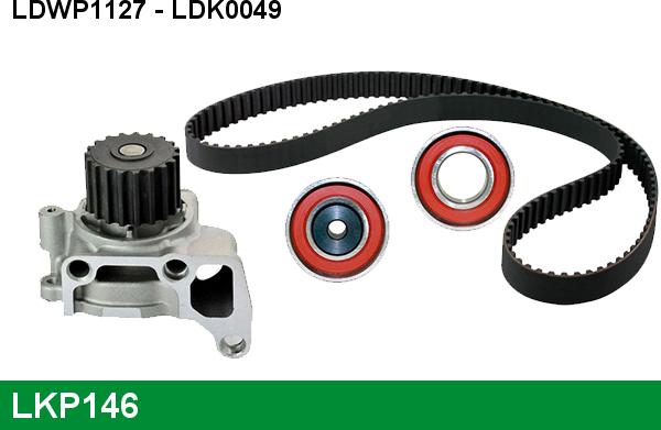 LUCAS LKP146 - Pompa acqua + Kit cinghie dentate www.autoricambi360.it