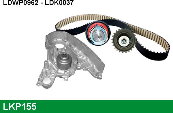 LUCAS LKP155 - Pompa acqua + Kit cinghie dentate www.autoricambi360.it
