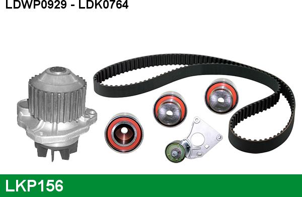LUCAS LKP156 - Pompa acqua + Kit cinghie dentate www.autoricambi360.it
