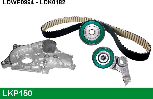 LUCAS LKP150 - Pompa acqua + Kit cinghie dentate www.autoricambi360.it