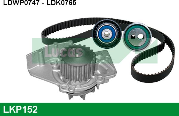 LUCAS LKP152 - Pompa acqua + Kit cinghie dentate www.autoricambi360.it
