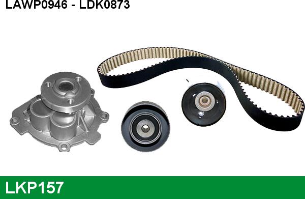 LUCAS LKP157 - Pompa acqua + Kit cinghie dentate www.autoricambi360.it