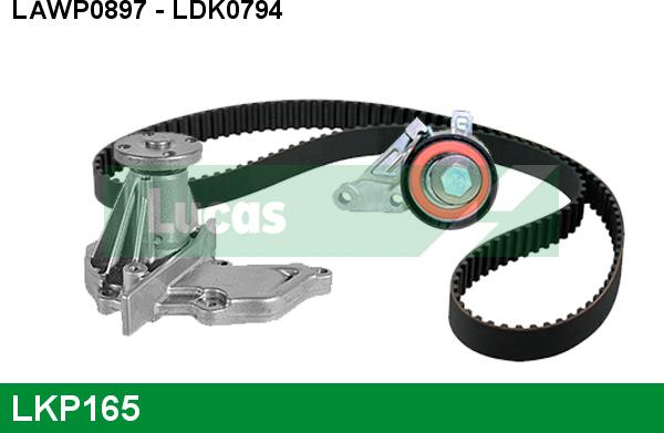 LUCAS LKP165 - Pompa acqua + Kit cinghie dentate www.autoricambi360.it