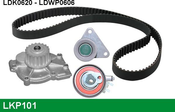LUCAS LKP101 - Pompa acqua + Kit cinghie dentate www.autoricambi360.it