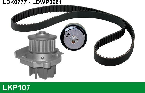 LUCAS LKP107 - Pompa acqua + Kit cinghie dentate www.autoricambi360.it