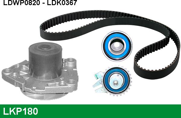 LUCAS LKP180 - Pompa acqua + Kit cinghie dentate www.autoricambi360.it