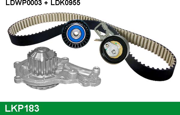 LUCAS LKP183 - Pompa acqua + Kit cinghie dentate www.autoricambi360.it