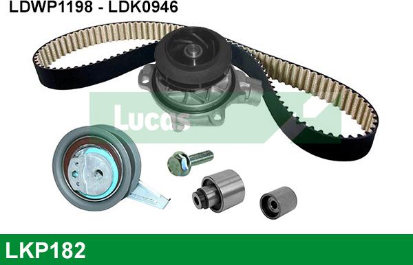 LUCAS LKP182 - Pompa acqua + Kit cinghie dentate www.autoricambi360.it