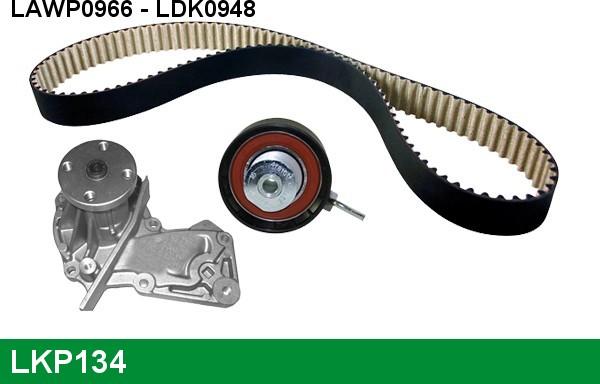 LUCAS LKP134 - Pompa acqua + Kit cinghie dentate www.autoricambi360.it