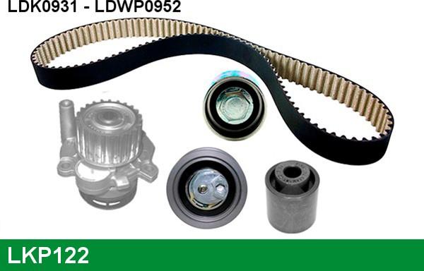 LUCAS LKP122 - Pompa acqua + Kit cinghie dentate www.autoricambi360.it
