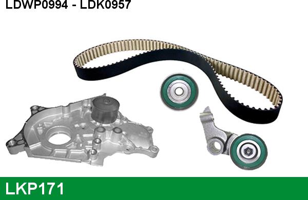 LUCAS LKP171 - Pompa acqua + Kit cinghie dentate www.autoricambi360.it