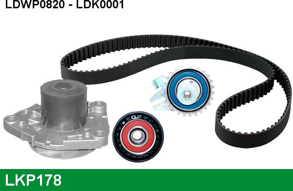 LUCAS LKP178 - Pompa acqua + Kit cinghie dentate www.autoricambi360.it