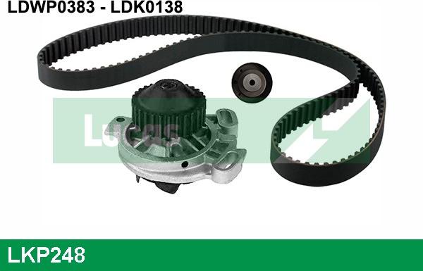 LUCAS LKP248 - Pompa acqua + Kit cinghie dentate www.autoricambi360.it