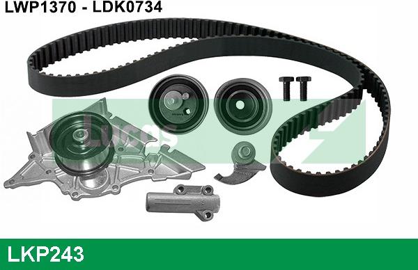 LUCAS LKP243 - Pompa acqua + Kit cinghie dentate www.autoricambi360.it