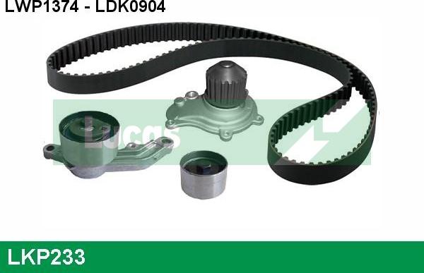 LUCAS LKP233 - Pompa acqua + Kit cinghie dentate www.autoricambi360.it
