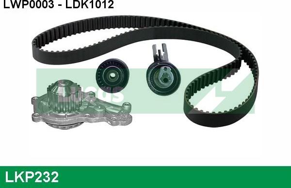 LUCAS LKP232 - Pompa acqua + Kit cinghie dentate www.autoricambi360.it
