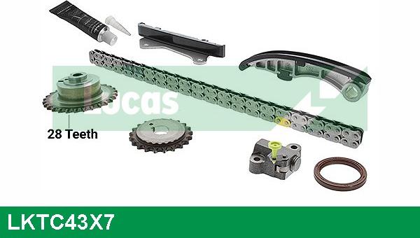 LUCAS LKTC43X7 - Kit catena distribuzione www.autoricambi360.it