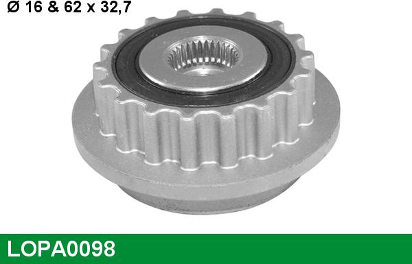 LUCAS LOPA0098 - Puleggia cinghia, Alternatore www.autoricambi360.it
