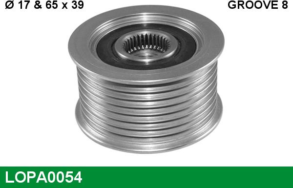 LUCAS LOPA0054 - Puleggia cinghia, Alternatore www.autoricambi360.it
