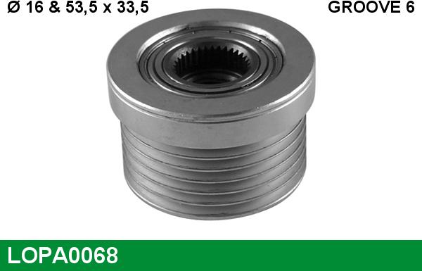 LUCAS LOPA0068 - Puleggia cinghia, Alternatore www.autoricambi360.it