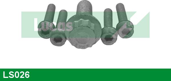 LUCAS LS026 - Kit bulloni, Puleggia-Albero a gomiti www.autoricambi360.it