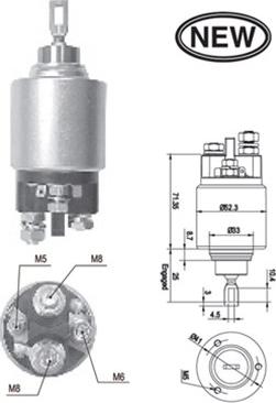 Magneti Marelli 940113050555 - Elettromagnete, Motore d'avviamento www.autoricambi360.it