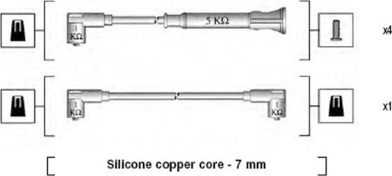Magneti Marelli 941075270562 - Kit cavi accensione www.autoricambi360.it