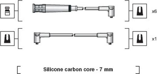 Magneti Marelli 941318111045 - Kit cavi accensione www.autoricambi360.it