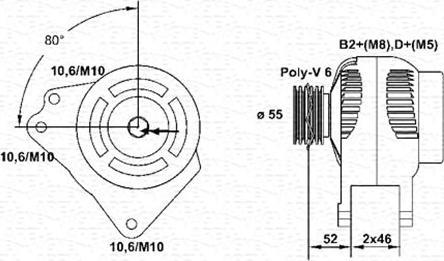 Magneti Marelli 943355144010 - Alternatore www.autoricambi360.it