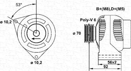 Magneti Marelli 943356576010 - Alternatore www.autoricambi360.it