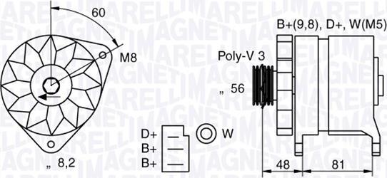 Magneti Marelli 054022598010 - Alternatore www.autoricambi360.it