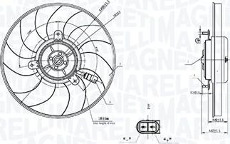 Magneti Marelli 069422909010 - Ventola, Raffreddamento motore www.autoricambi360.it