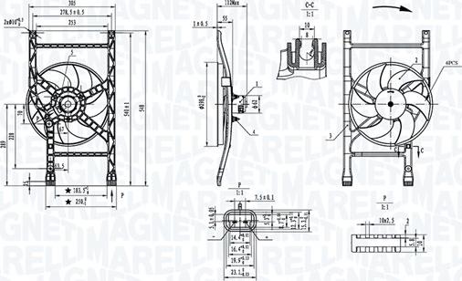 Magneti Marelli 069422905010 - Ventola, Raffreddamento motore www.autoricambi360.it