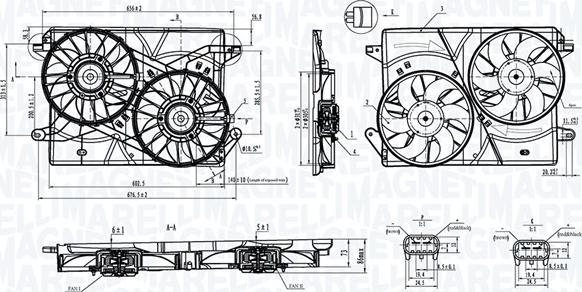 Magneti Marelli 069422901010 - Ventola, Raffreddamento motore www.autoricambi360.it